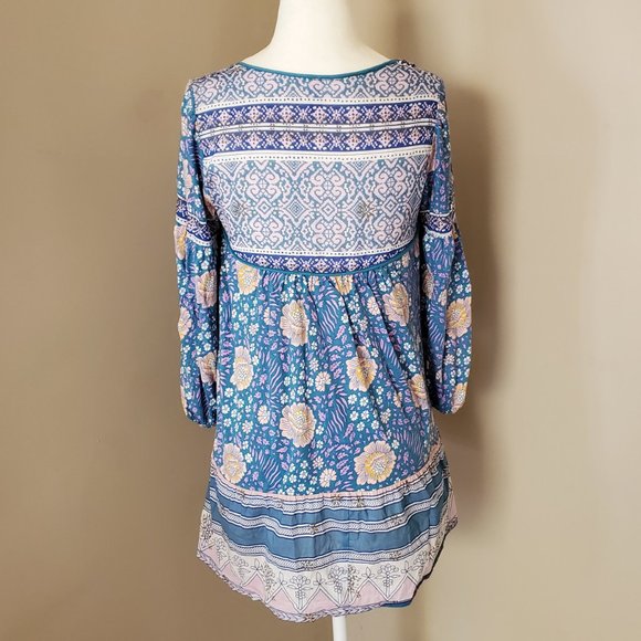 Free People Sweet Poland Boho Peasant Tunic Top XS - Picture 5 of 16